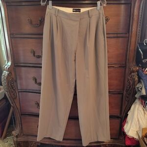 Zara Asymmetrical Pleated Front Wide Leg Pants XS